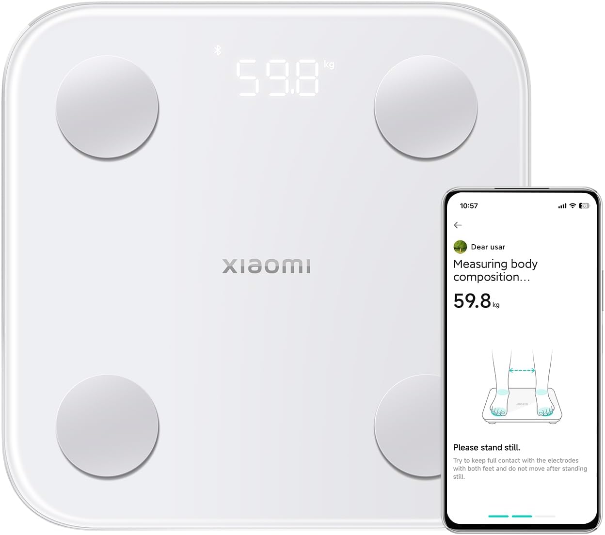 Xiaomi Mi Body Composition Scale S400 (Akilli Bluetooth Tarti)